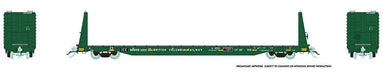 Rapido Trains 147010A HO Scale 62' Bulkhead Flatcar (Ex-BN) Iowa Chicago Eastern IC&E # Varies