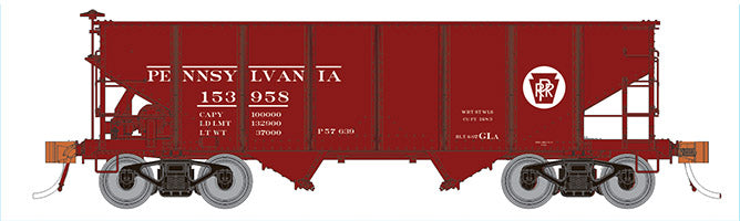 Rapido Trains 148002A HO Scale GLa 2-Bay Hopper Circle Keystone Pennsylvania PRR # Varies