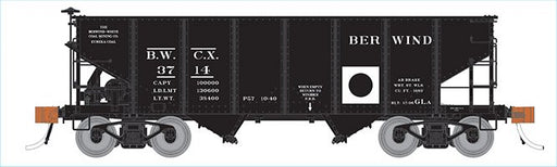 Rapido Trains 148004A HO Scale GLa 2-Bay Hopper Berwind BWCX # Varies