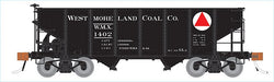 Rapido Trains 148009A HO Scale GLa 2-Bay Hopper Westmoreland Coal WMX # Varies
