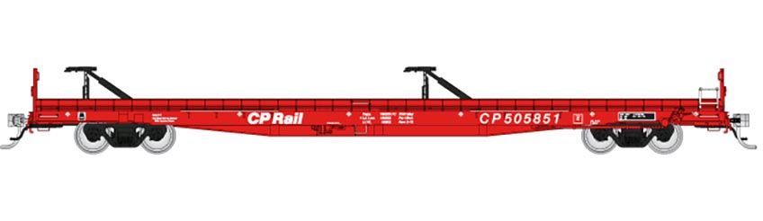 Rapido Trains 151004A HO Scale Marine Industries Piggyback Flatcar Canadian Pacific CP #2 (# Varies)