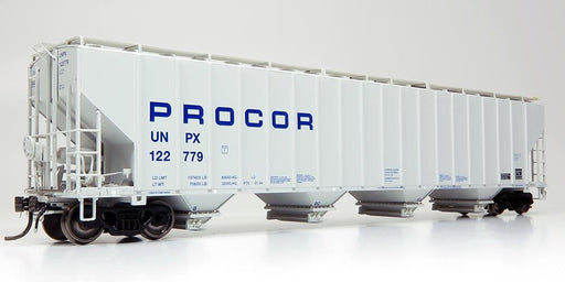 Rapido Trains 157002A HO Scale Procor 5820 Covered Hopper "Solid Blue Logo" UNPX #'s Vary