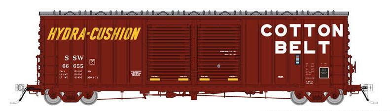 Rapido Trains 170001A HO Scale PCF B70 Boxcar Cotton Belt SSW #1 (# Varies)