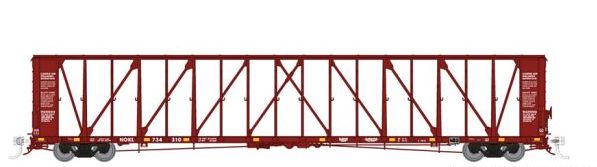 Rapido Trains 174006A HO Scale NSC 73' Centerbeam Flatcar Northwestern Oklahoma NOKL # Varies