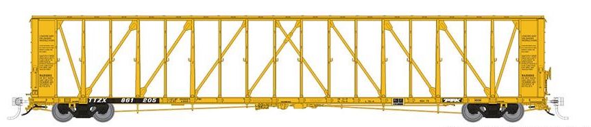 Rapido Trains 174007A HO Scale NSC 73' Centerbeam Flatcar Trailer Train TTZX # Varies