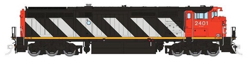 Rapido Trains 24001 HO Scale GE Dash 8-40CM Canadian National "Stripes" CN 2401