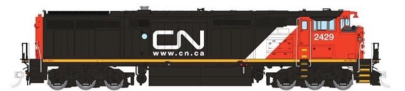 Rapido Trains 24008 HO Scale GE Dash 8-40CM Canadian National "Website" CN 2429