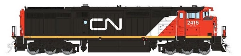 Rapido Trains 24009 HO Scale GE Dash 8-40CM Canadian National "Noodle" CN 2415