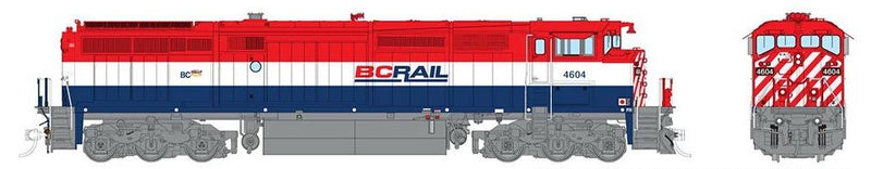 Rapido Trains 24016 HO Scale GE Dash 8-40CM British Columbia BC Rail 4617