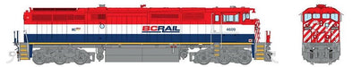 Rapido Trains 24020 HO Scale GE Dash 8-40CM British Columbia "Frame Stripe" BC Rail 4626
