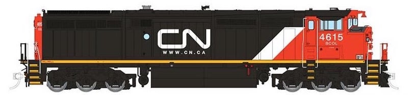 Rapido Trains 24021 HO Scale GE Dash 8-40CM CN Website BC Rail 4615