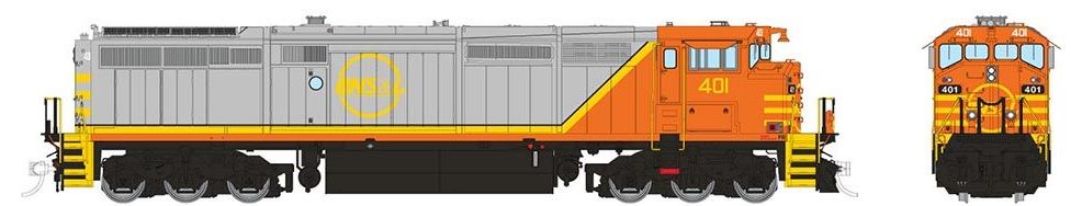 Rapido Trains 24024 HO Scale GE Dash 8-40CM Quebec North Shore & Labrador QNSL 402
