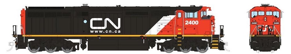 Rapido Trains 24507 HO Scale GE Dash 8-40CM Canadian National "Website" CN 2400 DCC Sound