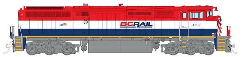 Rapido Trains 24520 HO Scale GE Dash 8-40CM British Columbia "Frame Stripe" BC Rail 4626 DCC Sound