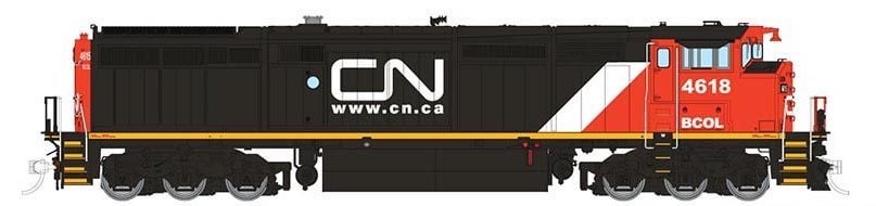 Rapido Trains 24522 HO Scale GE Dash 8-40CM "CN Website" BC Rail 4618 DCC and Sound