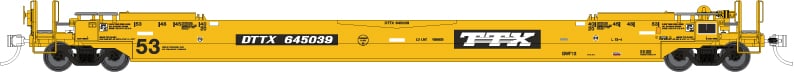 Rapido Trains 401036 HO Scale Gunderson 53' Well Car TTX Speed Logo 645176