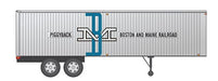 Rapido Trains 403003 HO Scale 35' Fruehauf Integral-Post Van Trailer Boston & Maine B&M