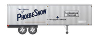 Rapido Trains 403005 HO Scale 35' Fruehauf Integral-Post Van Trailer Phoebe Snow DL&W