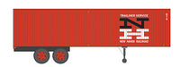 Rapido Trains 403008 HO Scale 35' Fruehauf Integral-Post Van Trailer New Haven NH