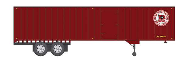 Rapido Trains 403024 HO Scale 40' Fruehauf Exterior-Post Van Trailer Lehigh Valley LV