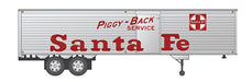 Rapido Trains 403038 HO Scale 40' Fruehauf Fluted Side Van Trailer Santa Fe ATSF