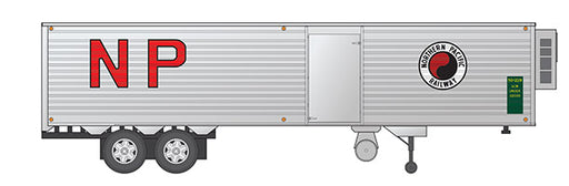 Rapido Trains 403047 HO Scale 40' Fruehauf Fluted Side Van Trailer Northern Pacific NP