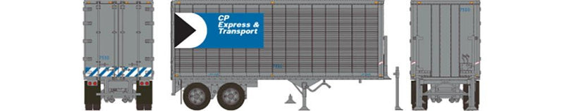 Rapido Trains 403074 HO Scale 26' Can-Car Dry Van Trailer CP Express 7538