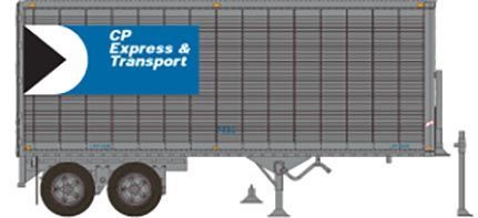 Rapido Trains 403074 HO Scale 26' Can-Car Dry Van Trailer CP Express 7538