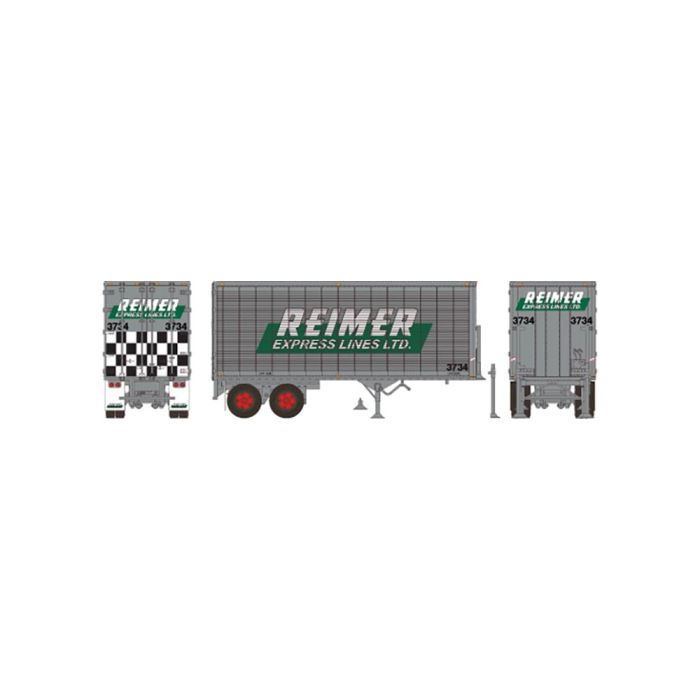 Rapido Trains 403082 HO Scale 26' Can-Car Dry Van Trailer Reimer Trucking 3734