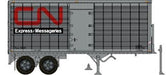 Rapido Trains 403091 HO Scale 26' Can-Car Dry Van Trailer with Side Door CN Express 206152