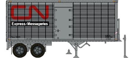 Rapido Trains 403092 HO Scale 26' Can-Car Dry Van Trailer with Side Door CN Express 206167