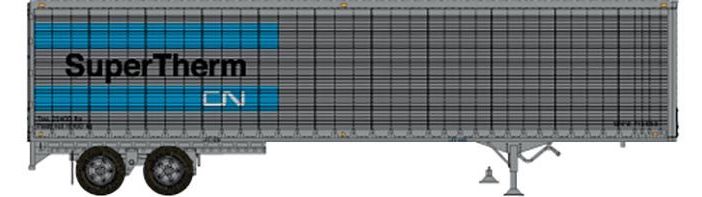 Rapido Trains 403100 HO Scale 45' Trailmobile Dry Van Trailer CN SuperTherm 715065