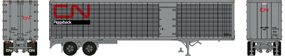 Rapido Trains 403110 HO Scale 45' Trailmobile Dry Van Trailer w/ Side Door CN 204910