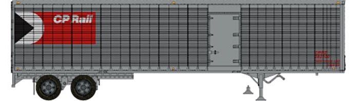 Rapido Trains 403114 HO Scale 45' Trailmobile Dry Van Trailer w/ Side Door CP Rail 282138
