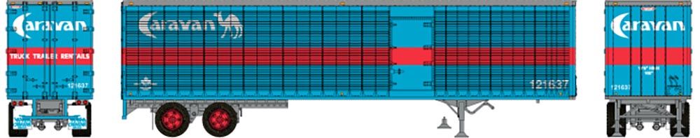 Rapido Trains 403117 HO Scale 45' Trailmobile Dry Van Trailer w/ Side Door Caravan Leasing 121668