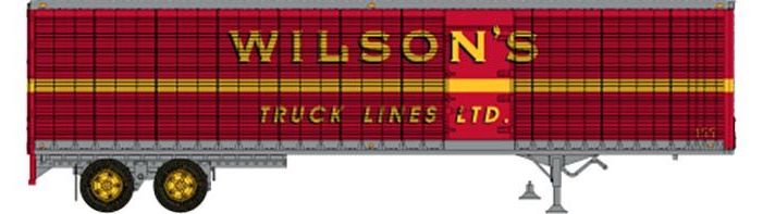 Rapido Trains 403120 HO Scale 45' Trailmobile Dry Van Trailer w/ Side Door Wilson's Truck Lines 231