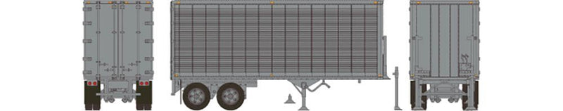 Rapido Trains 403121 HO Scale 26' Can-Car Dry Van Trailer Silver Unlettered