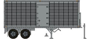 Rapido Trains 403122 HO Scale 26' Can-Car Dry Van Trailer with Side Door Silver Unlettered