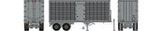 Rapido Trains 403122 HO Scale 26' Can-Car Dry Van Trailer with Side Door Silver Unlettered