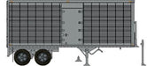 Rapido Trains 403122 HO Scale 26' Can-Car Dry Van Trailer with Side Door Silver Unlettered
