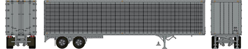 Rapido Trains 403123 HO Scale 45' Trailmobile Dry Van Trailer Silver Unlettered