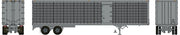Rapido Trains 403124 HO Scale 45' Trailmobile Dry Van Trailer with Side Door Silver Unlettered