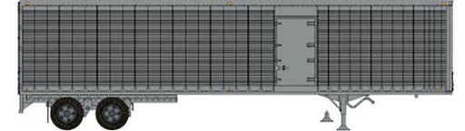 Rapido Trains 403124 HO Scale 45' Trailmobile Dry Van Trailer with Side Door Silver Unlettered