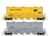 Rapido Trains 533009 N Scale PD3500 Flexi Flo Covered Hopper PC / CR Scale Test Cars 2 Pack