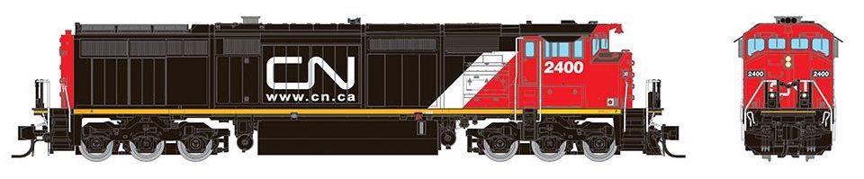 Rapido Trains 540038 N Scale GE Dash 8-40CM Canadian National "Website" CN 2429