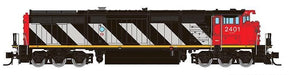 Rapido Trains 540535 N Scale GE Dash 8-40CM Canadian National "Stripes" CN 2410 with DCC Sound