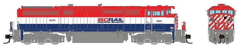 Rapido Trains 540547 N Scale GE Dash 8-40CM BC Rail 4607 with DCC and Sound