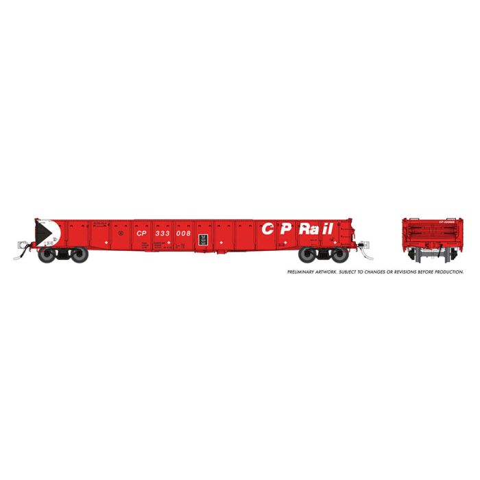 Rapido Trains 50052A HO Scale 52'6" Mill Gondola Canadian Pacific CP Rail #Varies