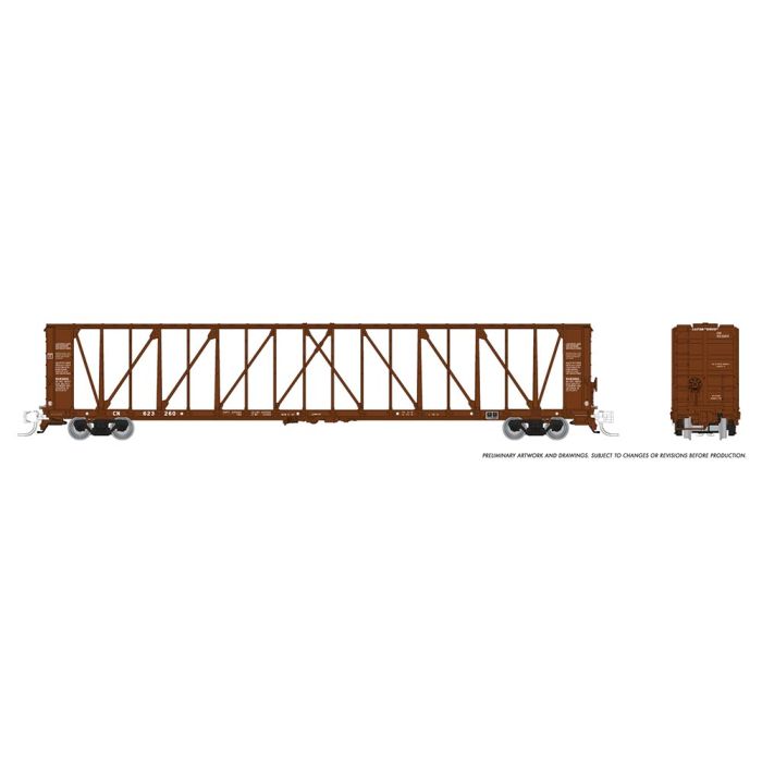 Rapido Trains 562003A N Scale NSC 73' Centerbeam Flatcar Canadian National CN # Varies