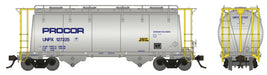 Rapido Trains 72002A HO Scale Procor 3000cuft Aluminum Hopper "Handrail & Worldmark" UNPX Car #2